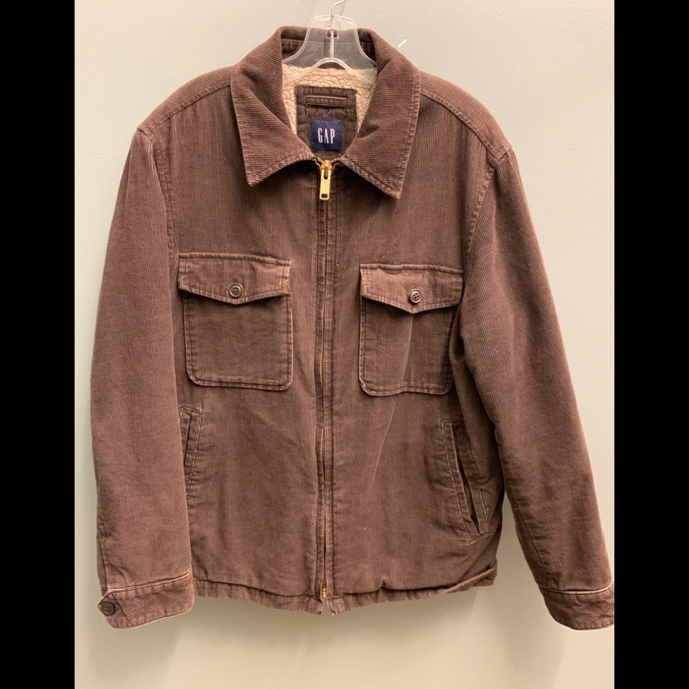 Gap Sherpa-Lined corduroy Mens Jacket Size Medium